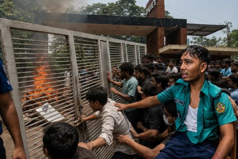 গাজীপুরে ডুয়েটে সংঘর্ষ: পুলিশ, সাংবাদিক ও শিক্ষার্থীসহ আহত অনেকেই